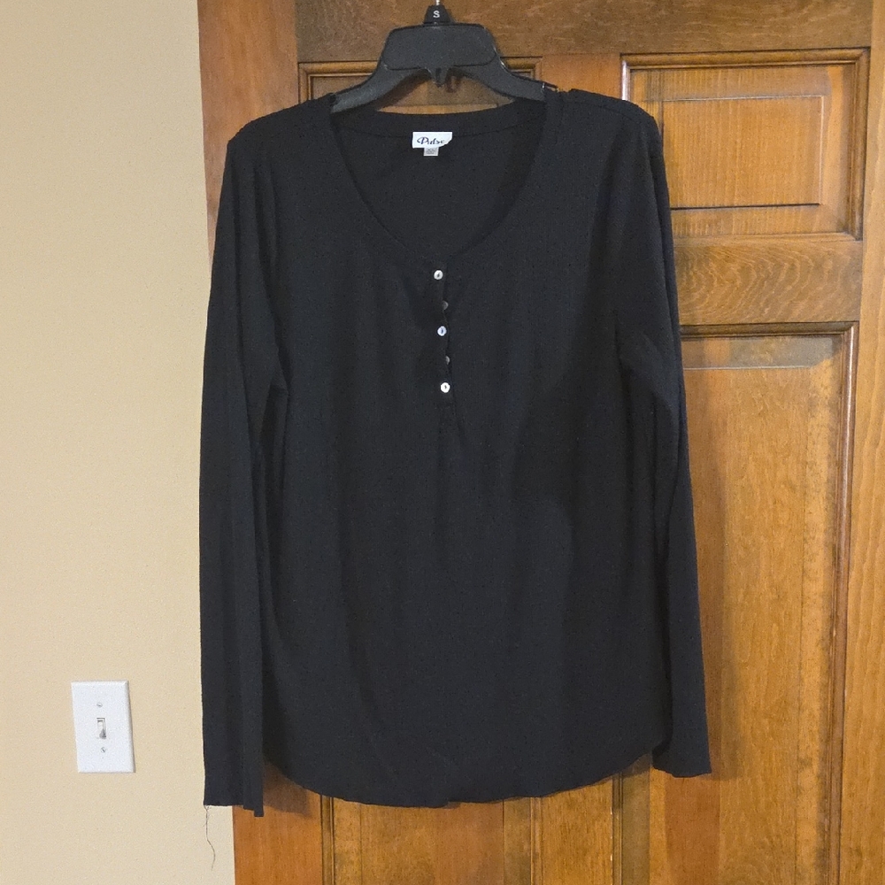 Pulse Black Long Sleeve Tee